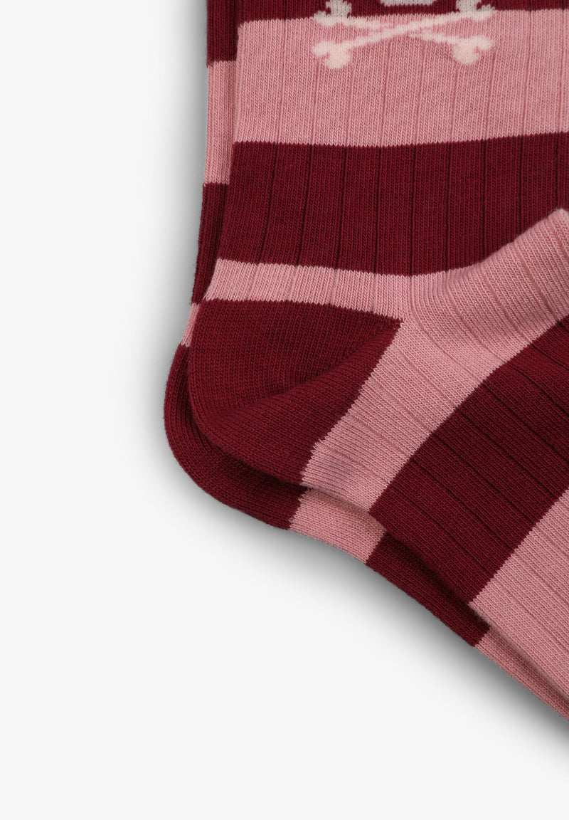 STRIPED RIBBED SOCKS