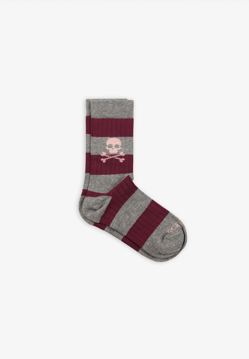 STRIPED RIBBED SOCKS