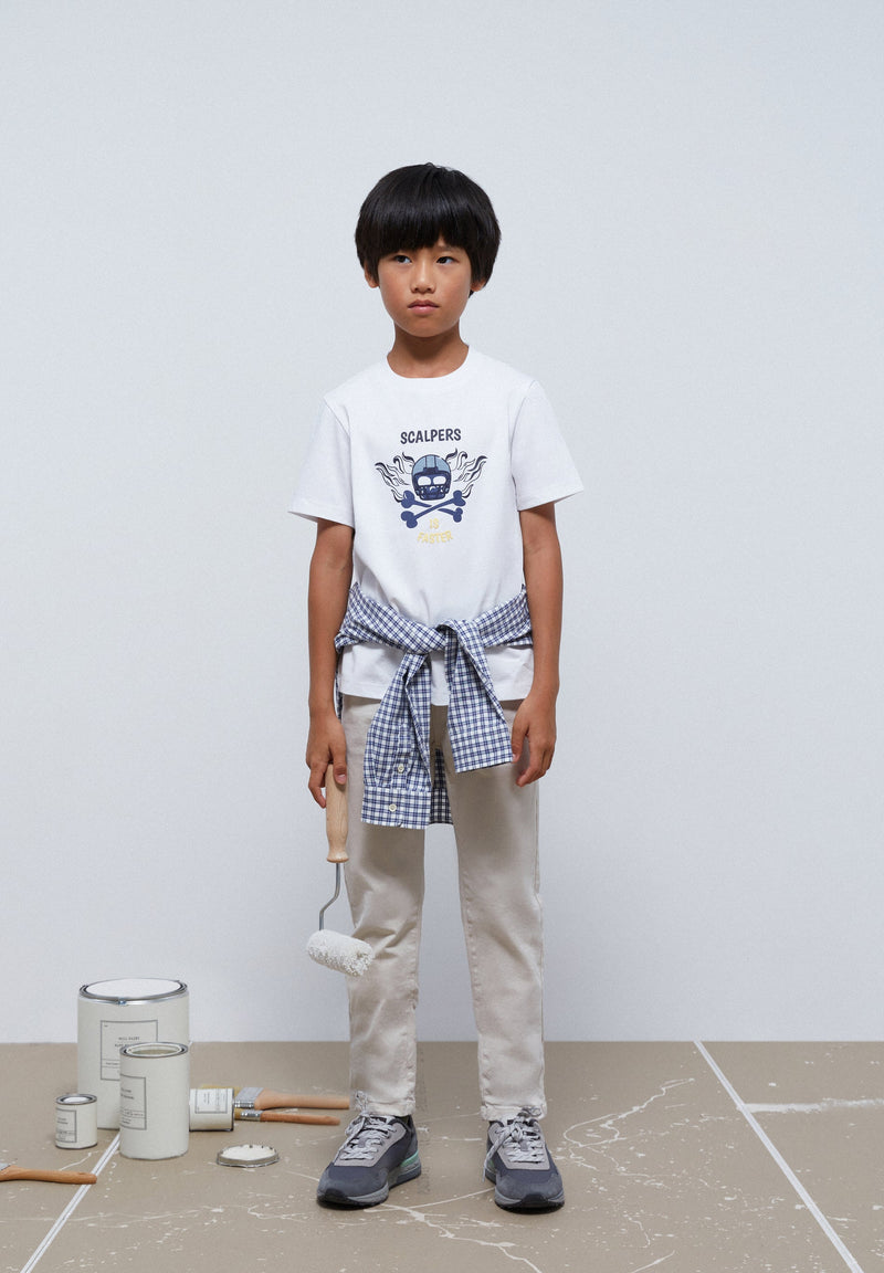 PUFF T-SHIRT WITH FRONT PRINT