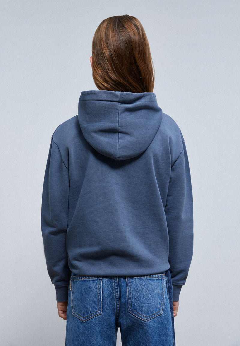 SKULL SWEATSHIRT WITH FLOWERS