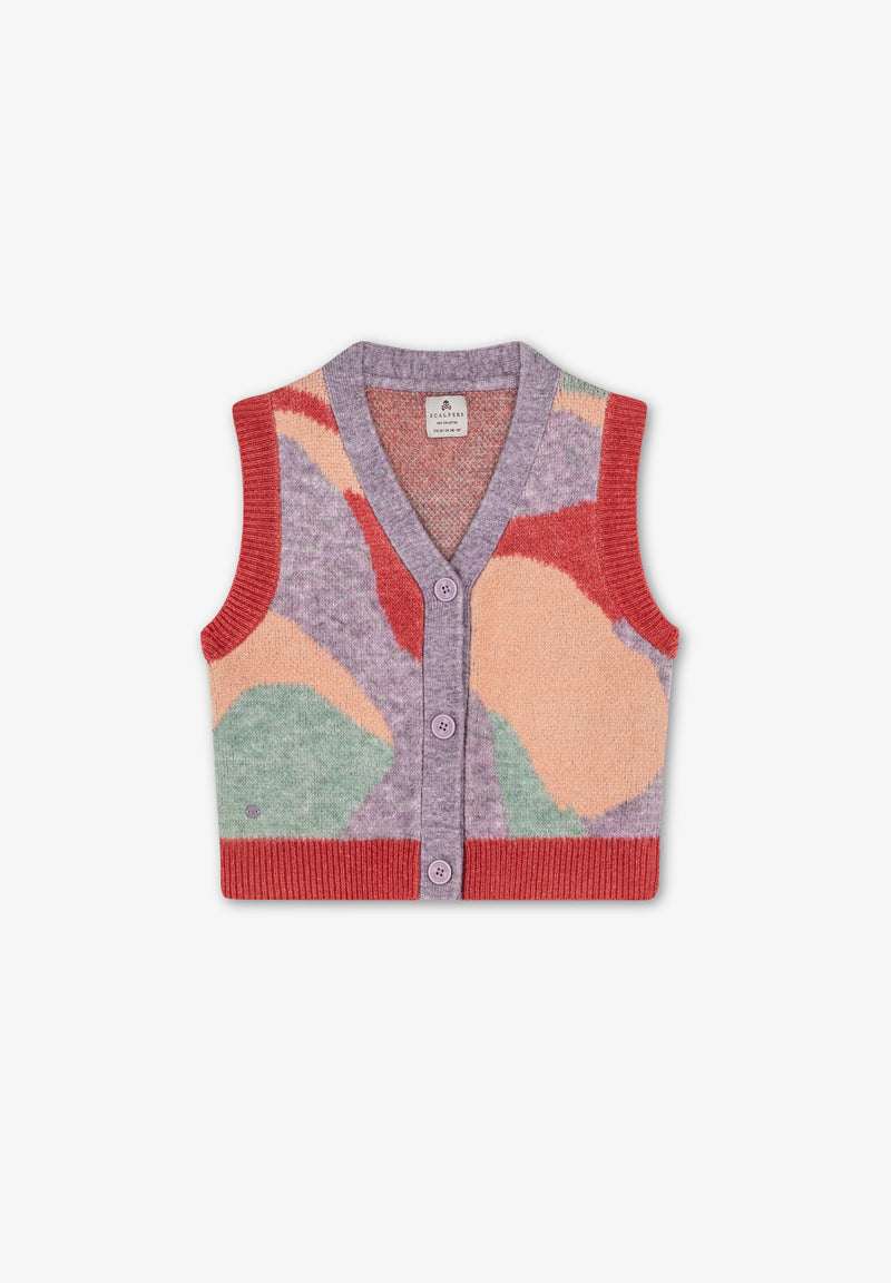 JACQUARD KNIT VEST