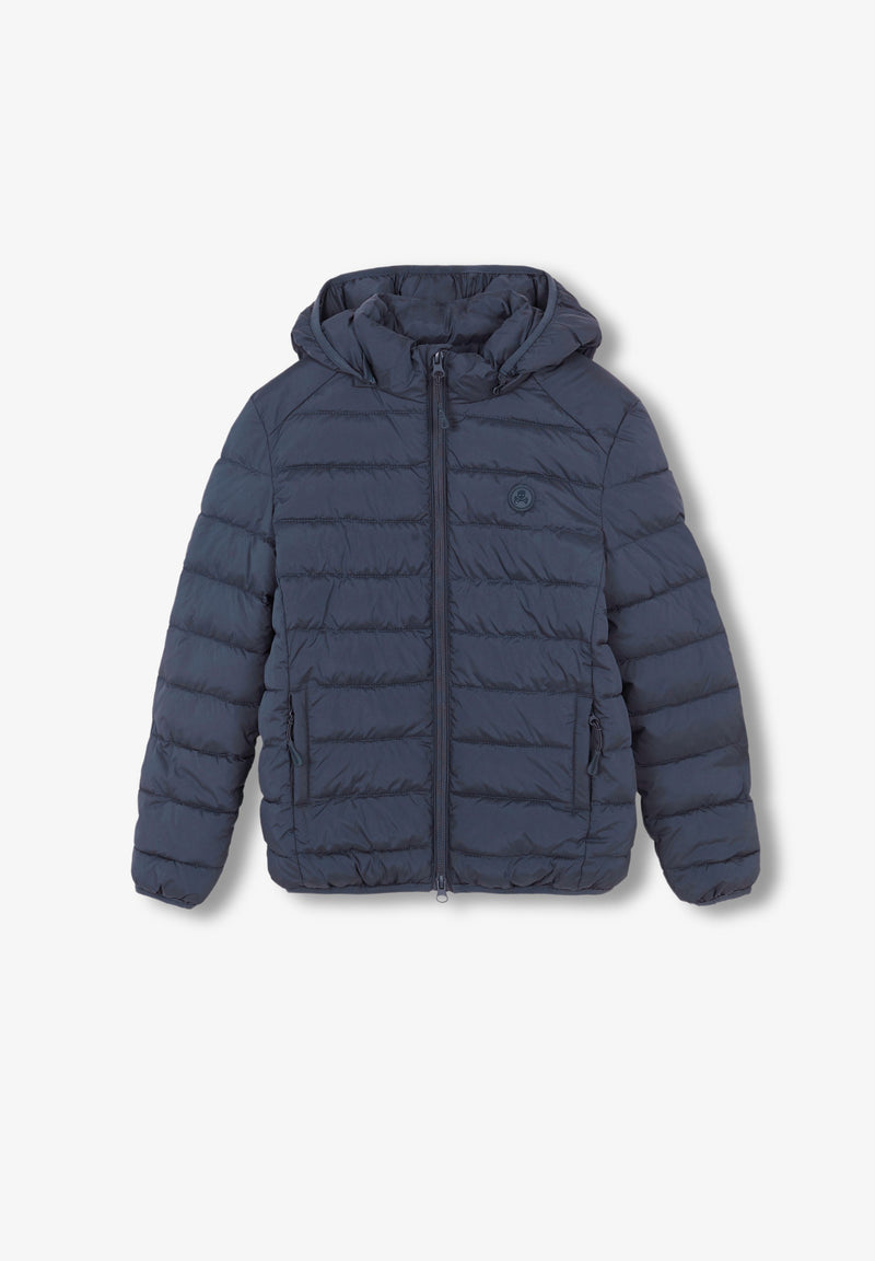 QUILTED JACKET WITH SKULL DETAIL