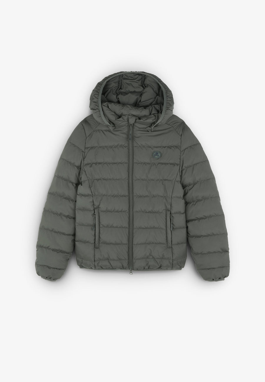 QUILTED JACKET WITH SKULL DETAIL