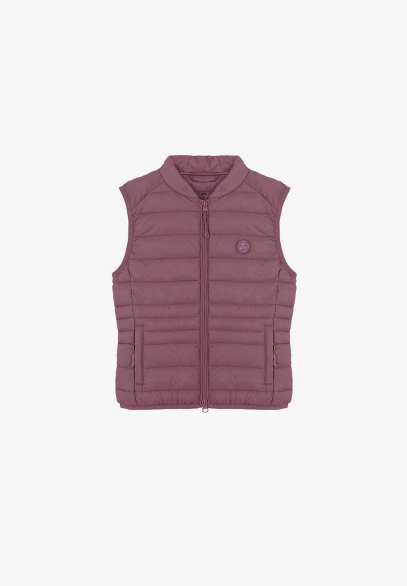 PUFFER VEST WITH SKULL