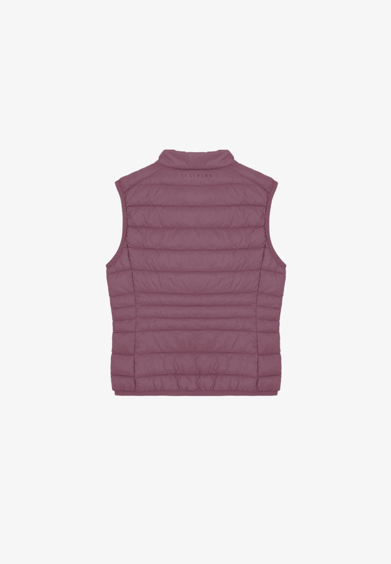 PUFFER VEST WITH SKULL