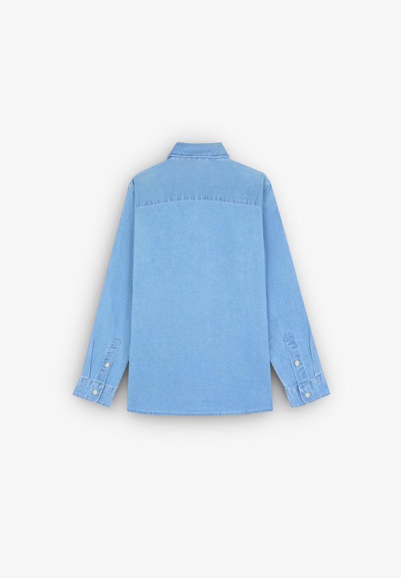 CONTRAST DENIM OXFORD SHIRT