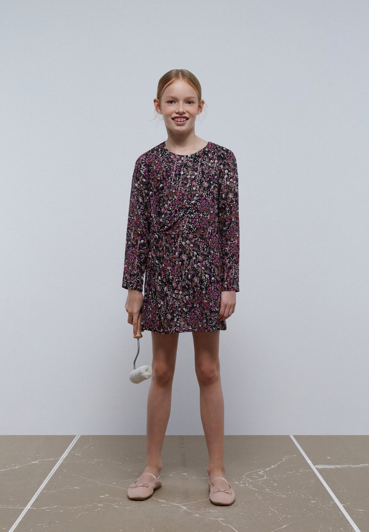 FLORAL DRESS WITH KNOT