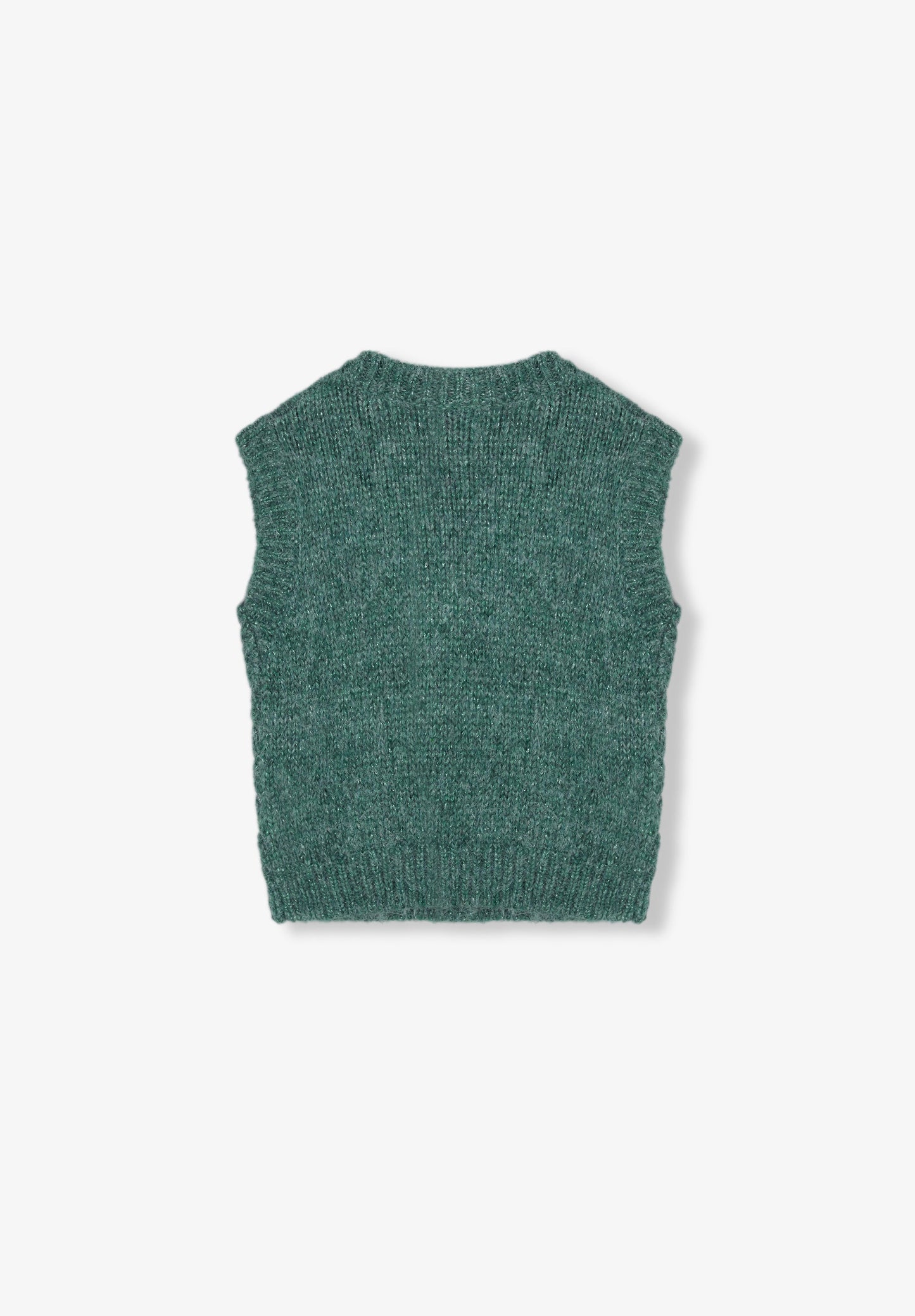 KNIT GILET WITH LUREX DETAIL