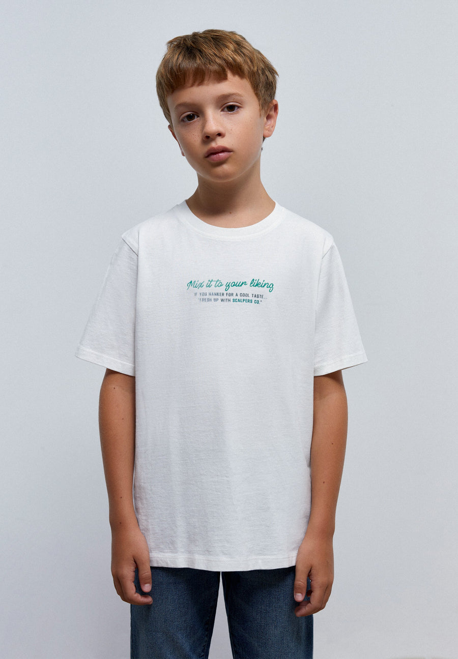 T-SHIRT WITH PRINT ON THE BACK