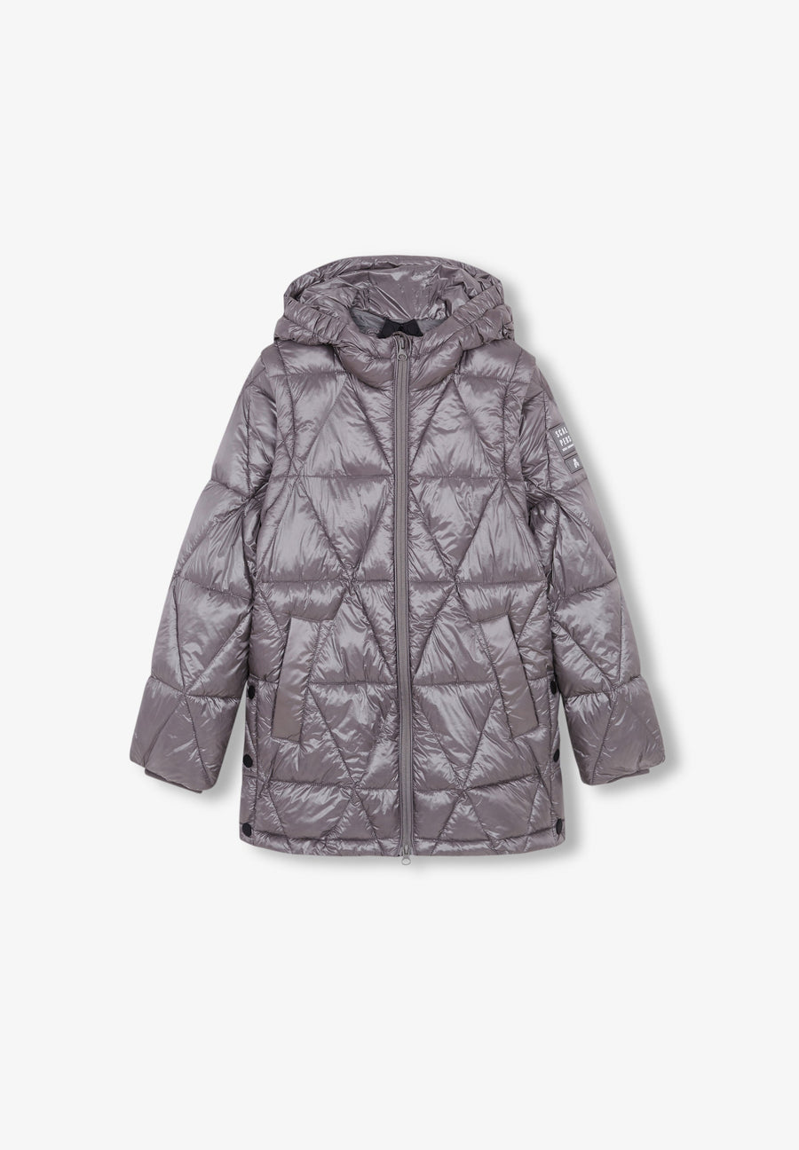 QUILTED METALLIC COAT