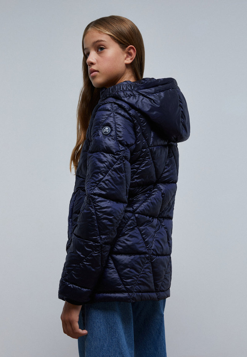 QUILTED METALLIC COAT