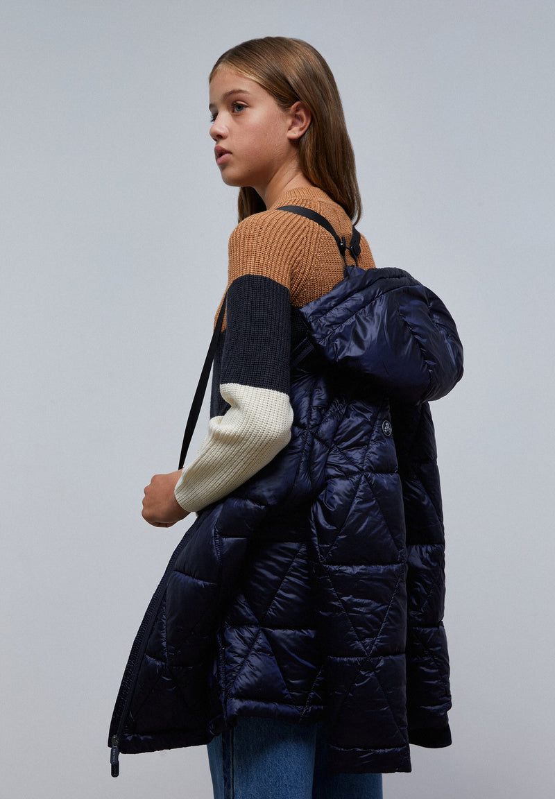 QUILTED METALLIC COAT