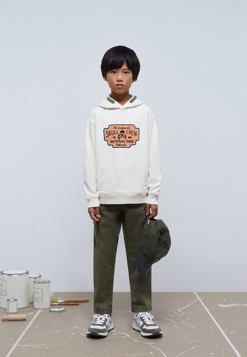 HOODIE WITH FRONT PRINT