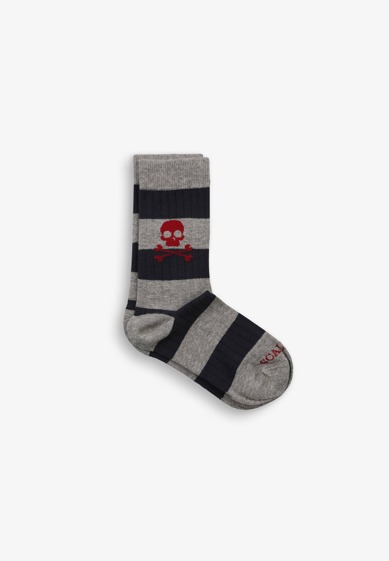 STRIPED RIBBED SOCKS