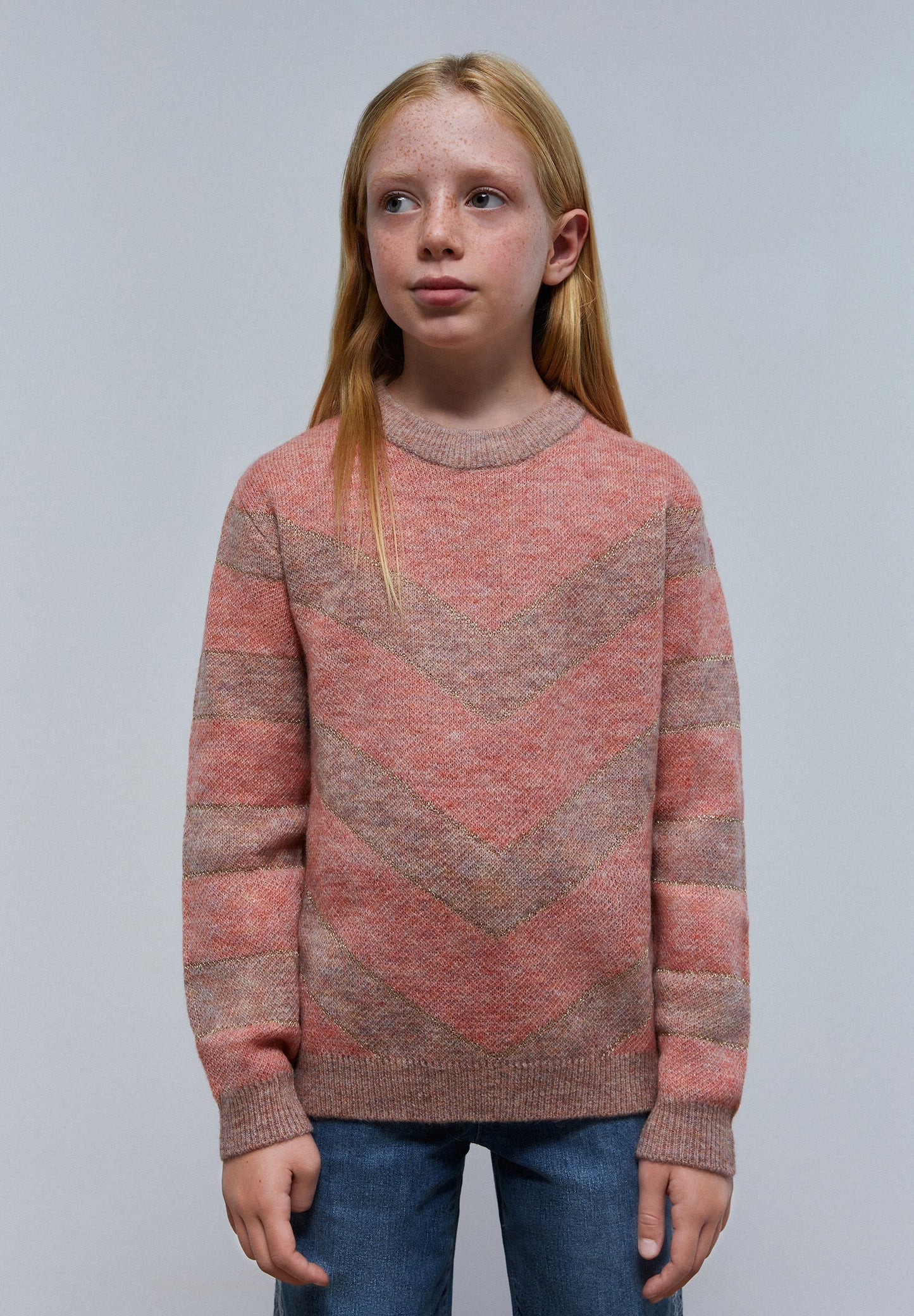 LUREX ZIG ZAG KNITTED SWEATER