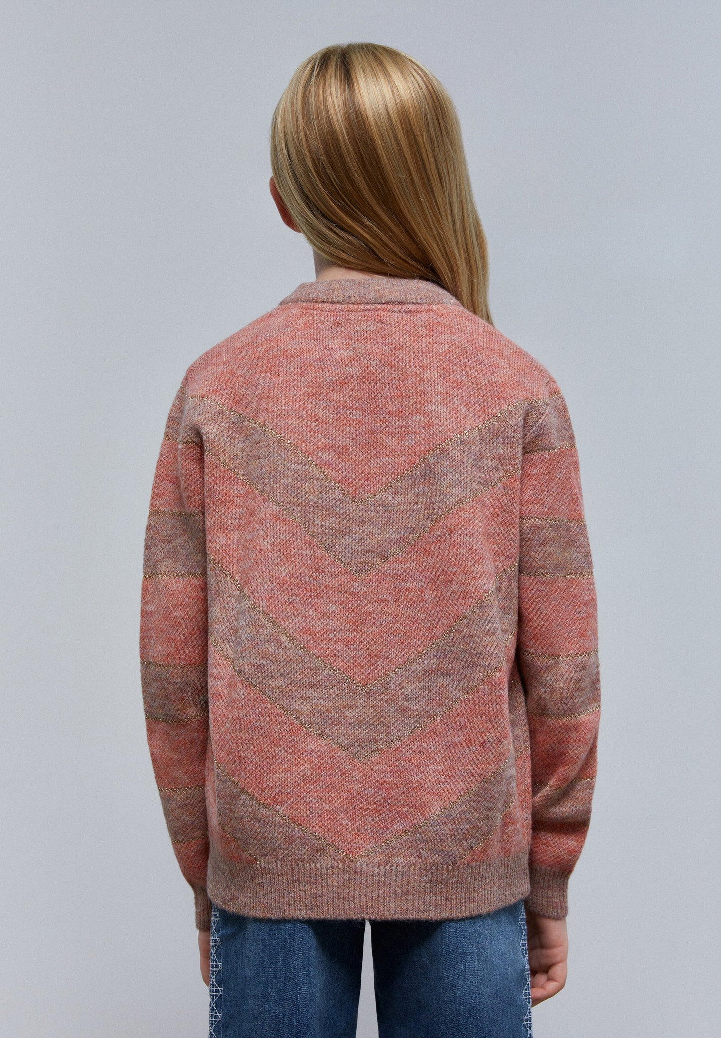 LUREX ZIG ZAG KNITTED SWEATER