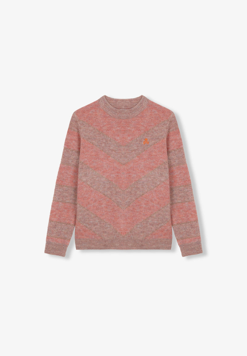 LUREX ZIG ZAG KNITTED SWEATER