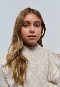 CABLE-KNIT TURTLENECK SWEATER
