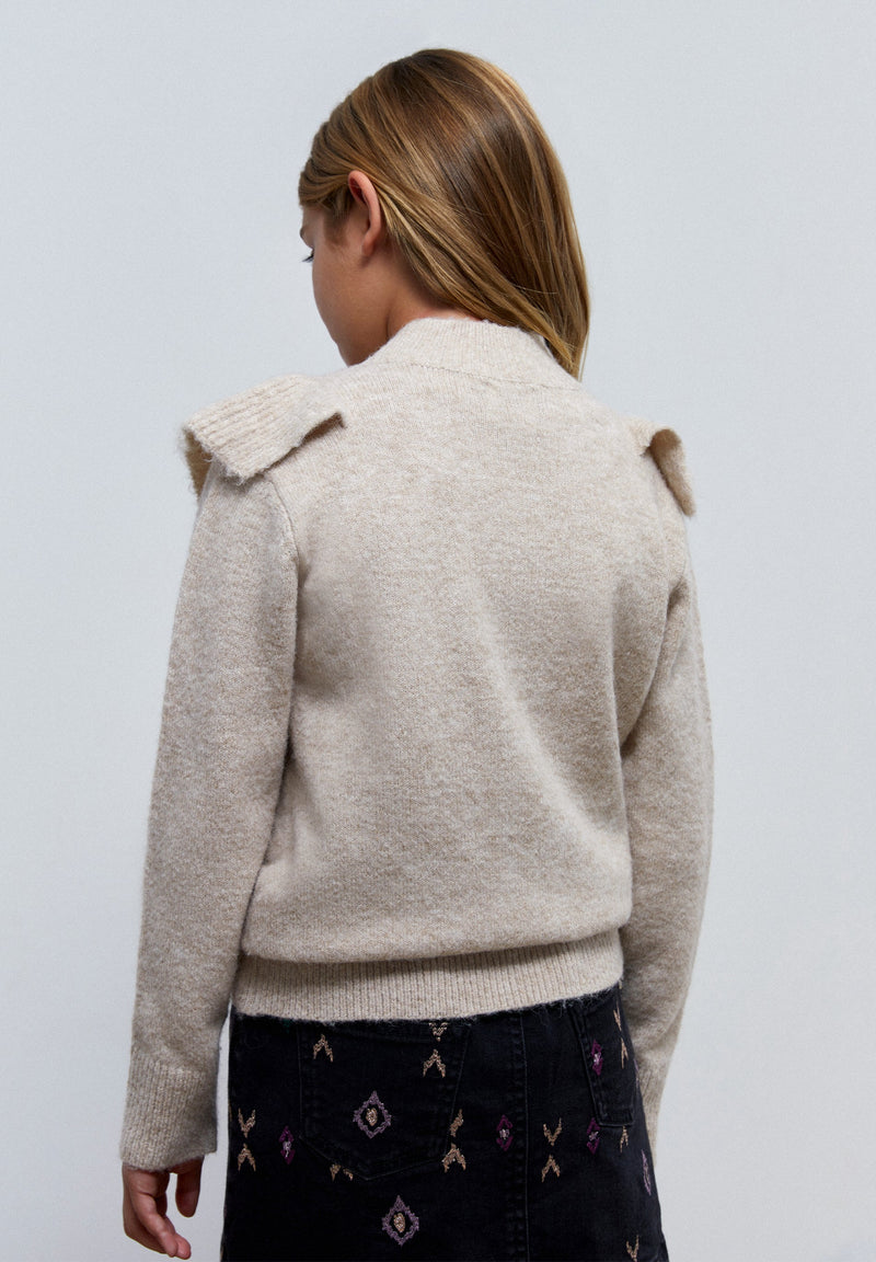 CABLE-KNIT TURTLENECK SWEATER