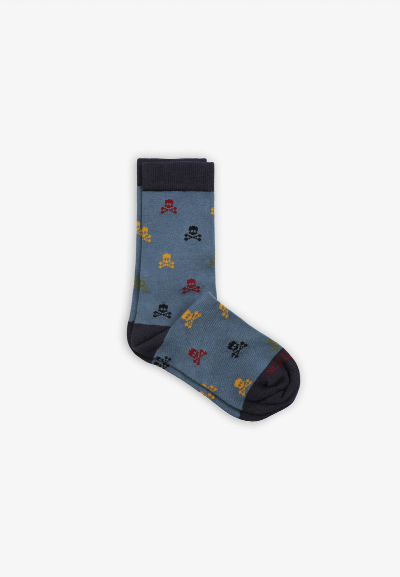 ALL-OVER MULTI-COLOURED SKULL SOCKS