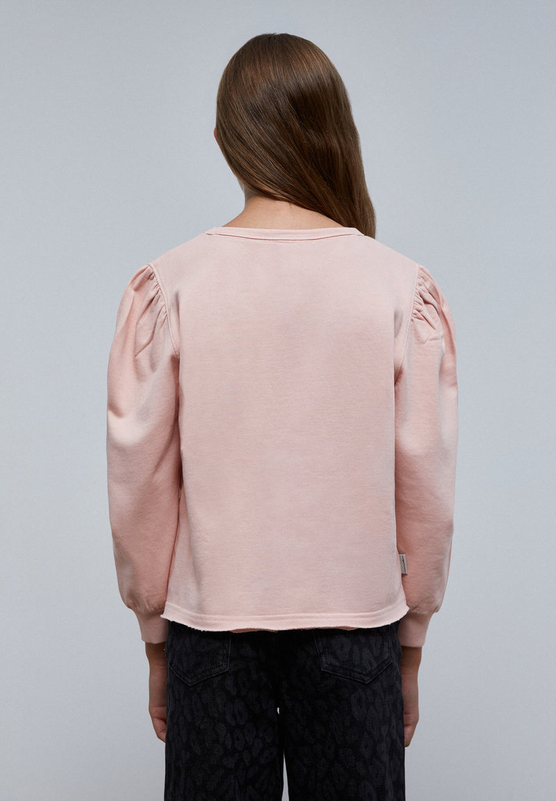SKULL SWEATSHIRT WITH PUFF SLEEVES