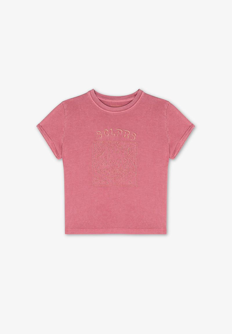 EMBROIDERED PICTURE T-SHIRT