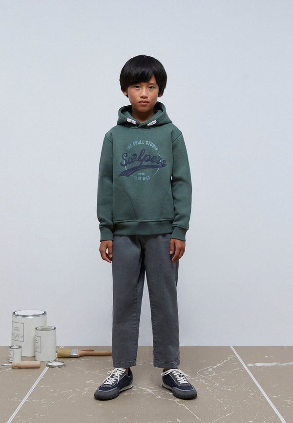 HOODIE WITH FRONT PRINT