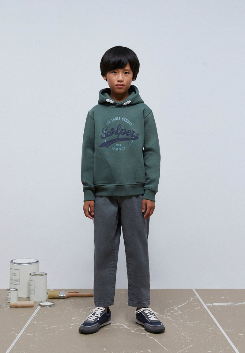 HOODIE WITH FRONT PRINT