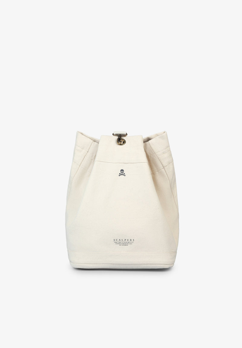 BUCKET STYLE CANVAS BACKPACK
