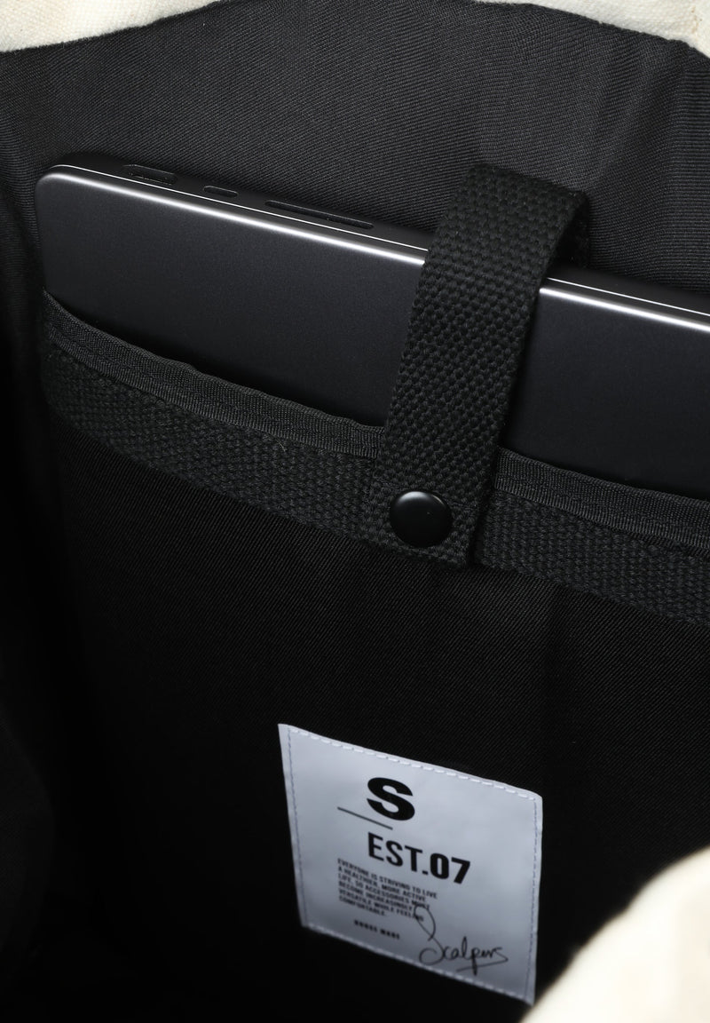 BUCKET STYLE CANVAS BACKPACK