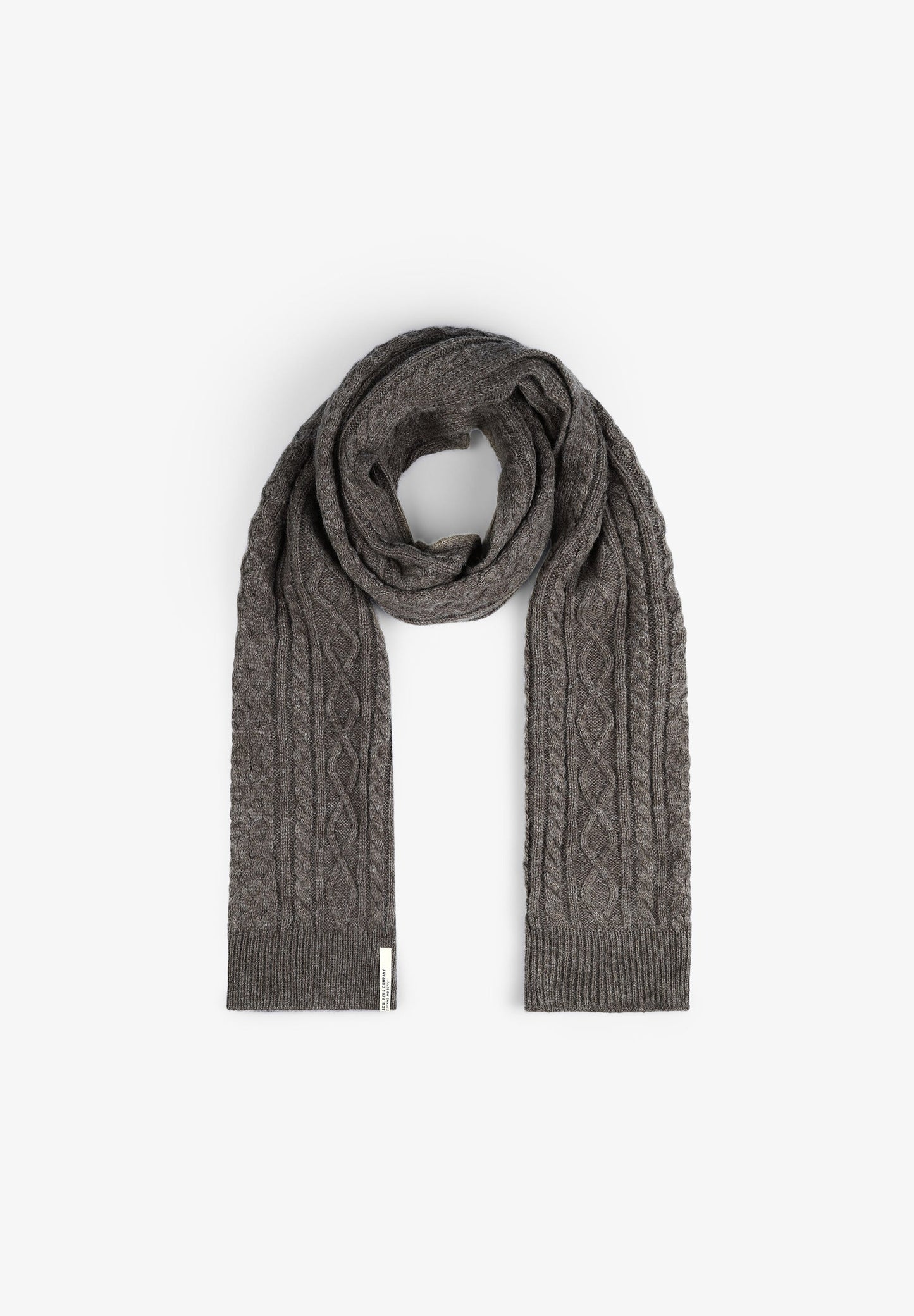 CABLE-KNIT SCARF
