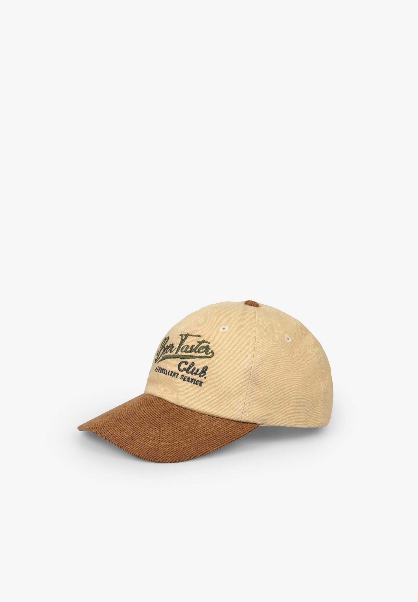 CAP WITH CORDUROY DETAILS