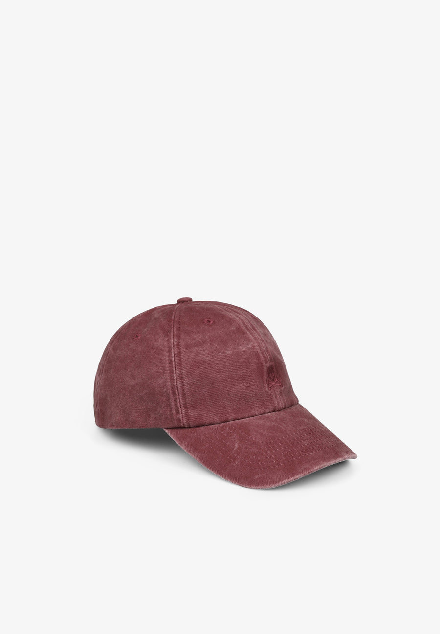 FADED CAP WITH SKULL DETAIL