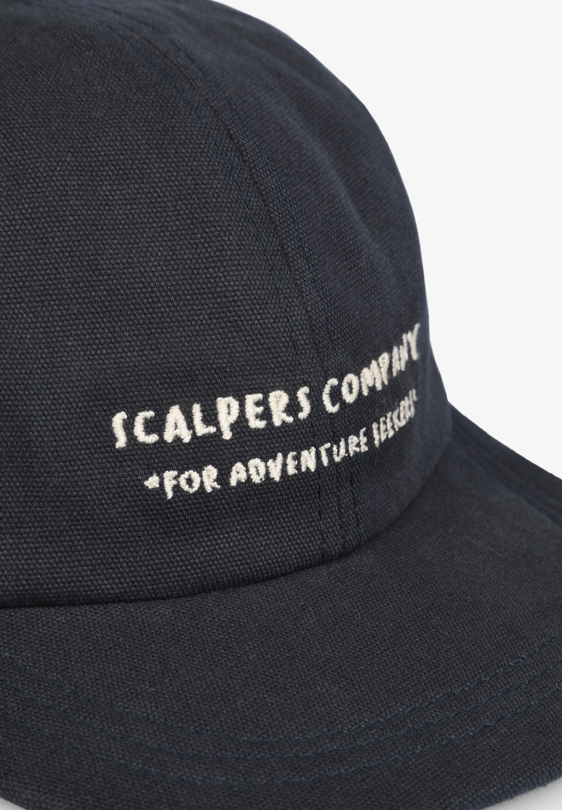 CANVAS CAP WITH EMBROIDERED LOGO