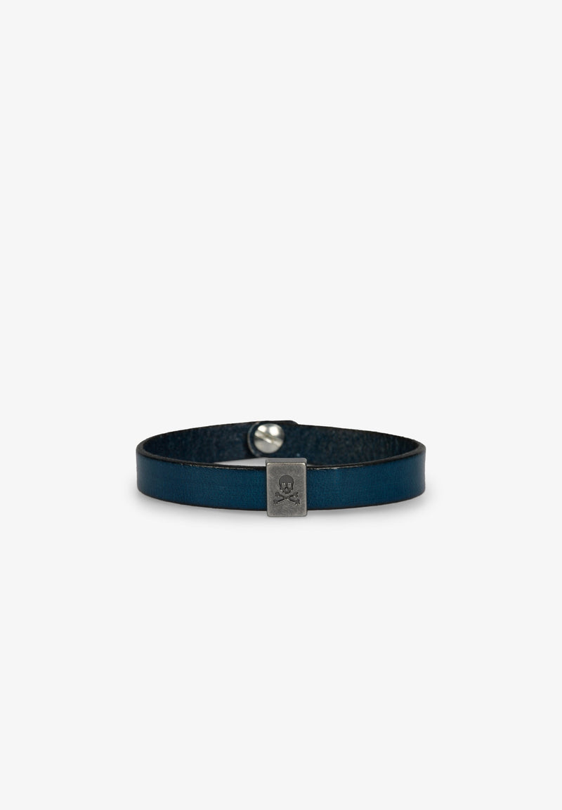 LEATHER BRACELET WITH LOOP FASTENER