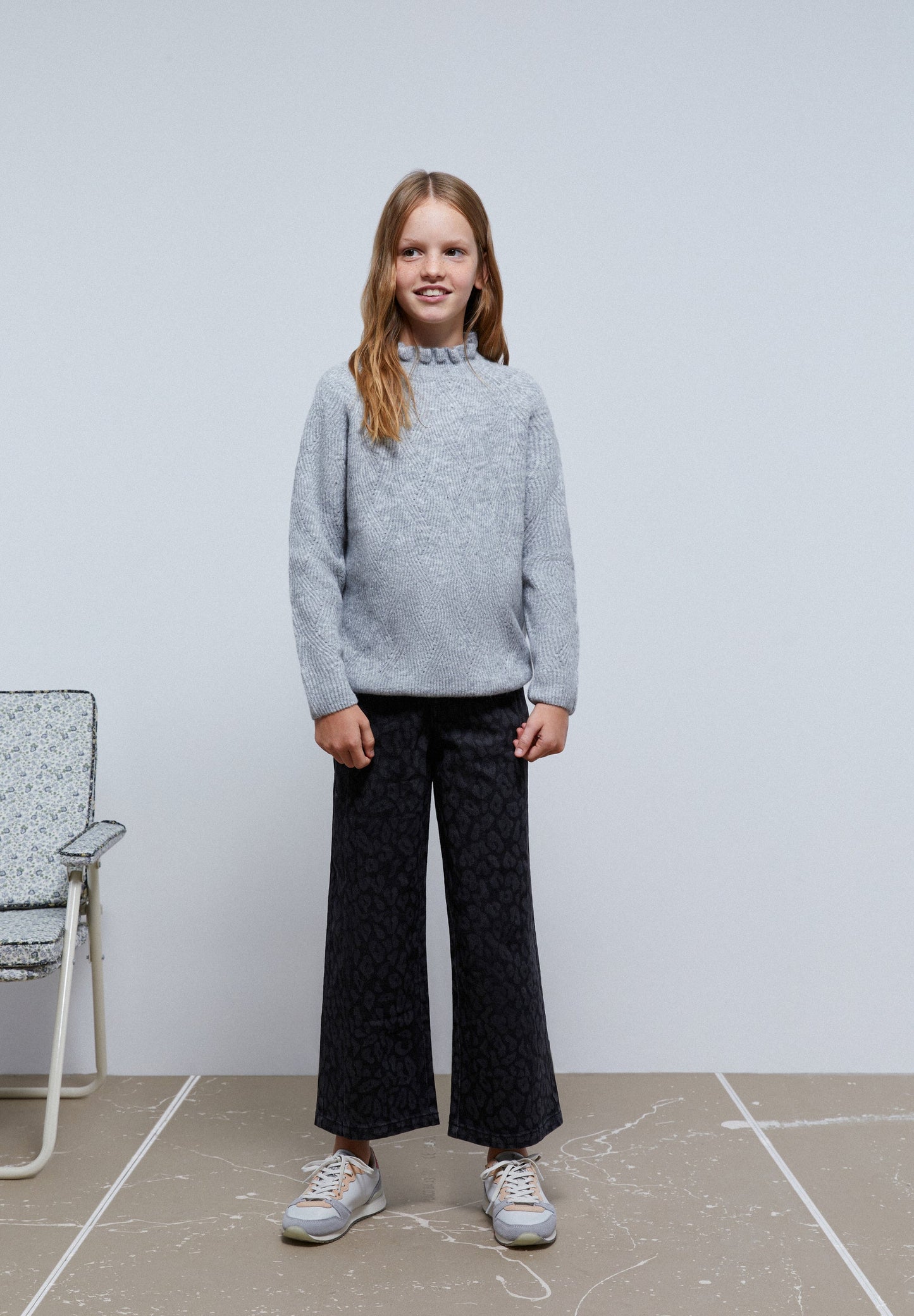 ANIMAL PRINT CULOTTES JEANS