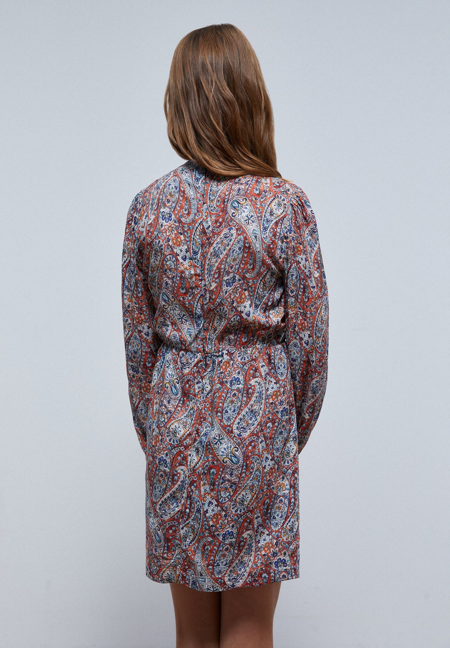 PAISLEY DRESS WITH BOW