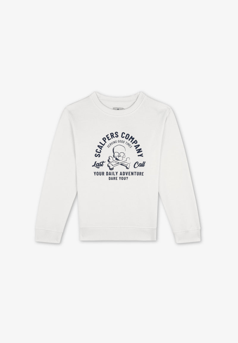 SWEATSHIRT WITH PRINT AND EMBROIDERY