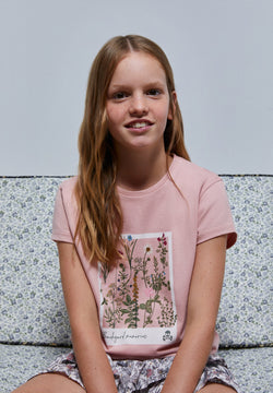 FOIL FLORAL T-SHIRT