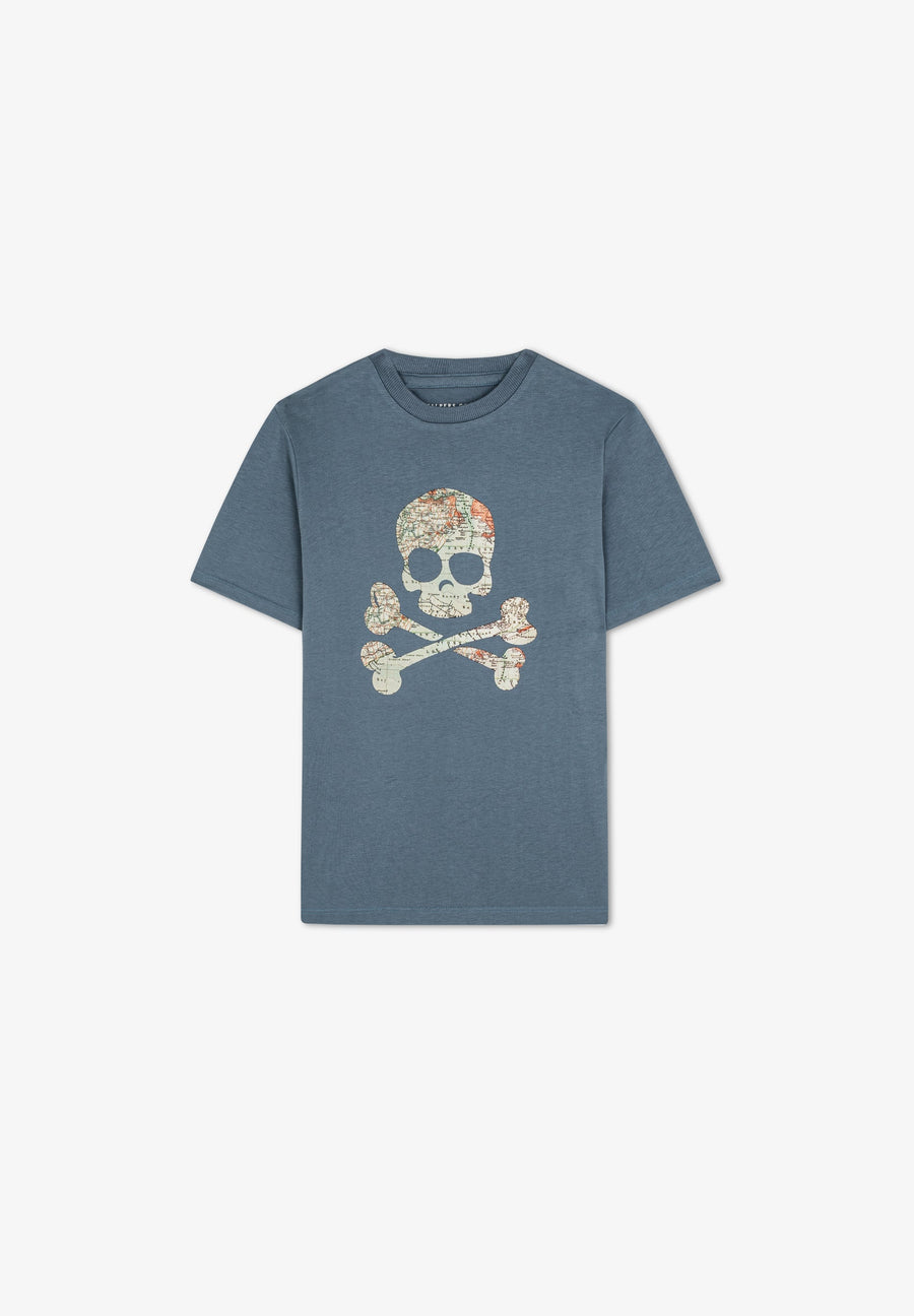MAP SKULL T-SHIRT