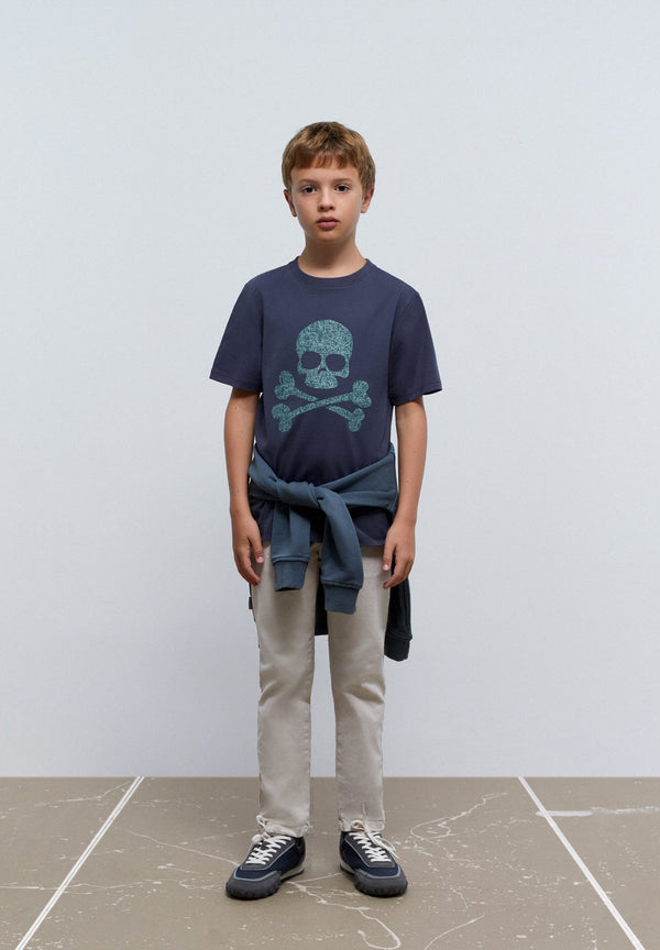 PRINTED SKULL T-SHIRT