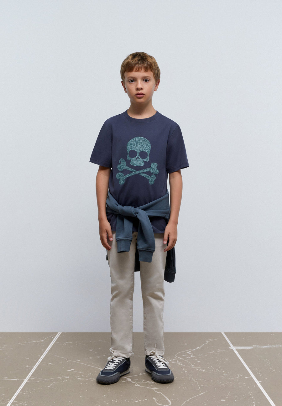 PRINTED SKULL T-SHIRT