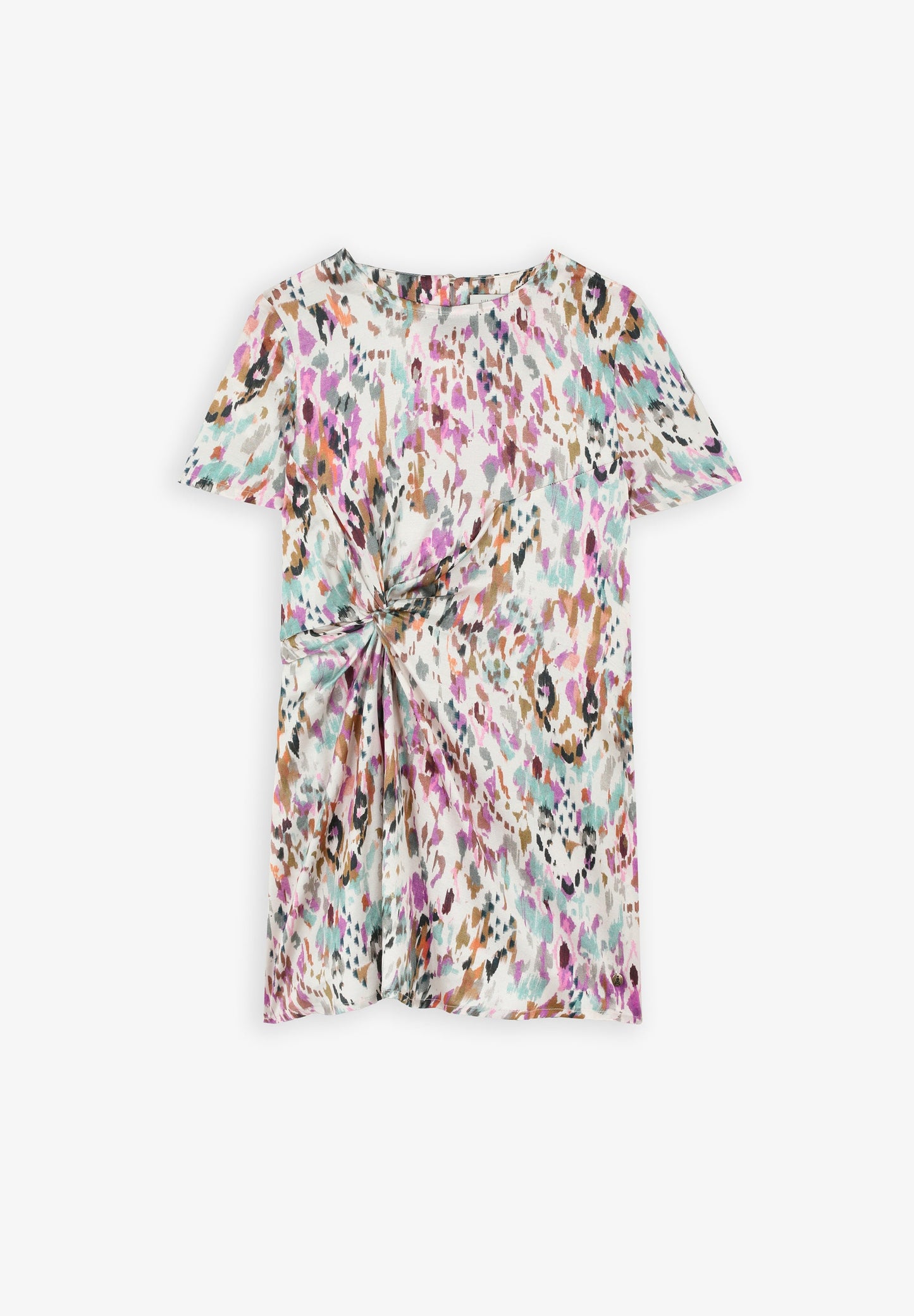 PRINT DRESS WITH KNOT
