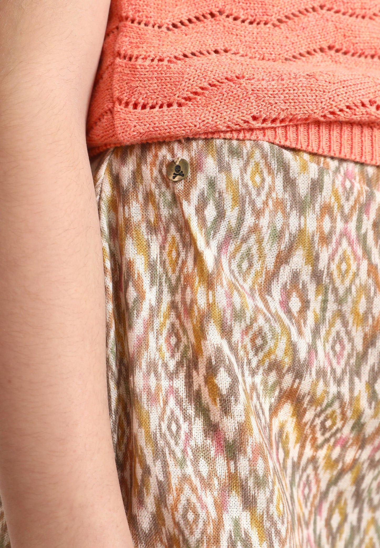 ETHNIC PRINT MINI SKIRT