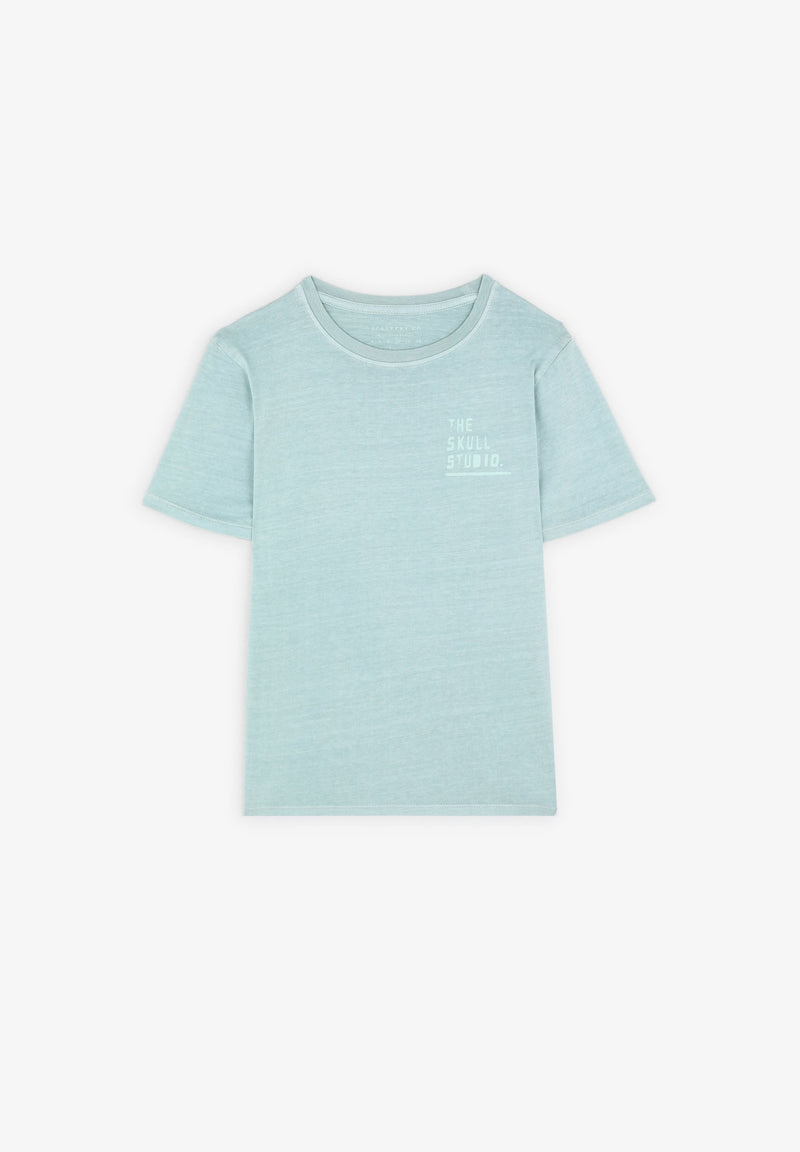 FADED T-SHIRT WITH BACK PRINT