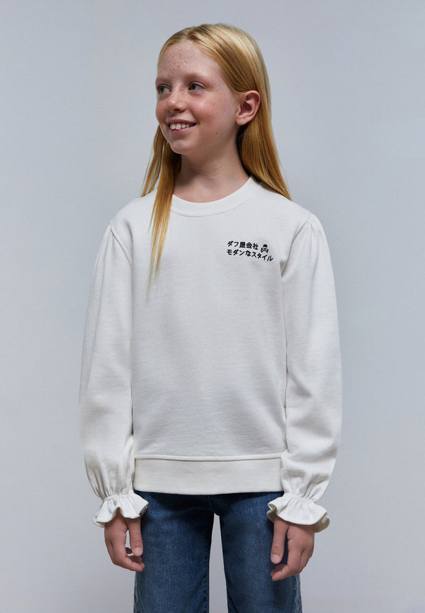 SWEATSHIRT WITH BACK EMBROIDERED LOGO