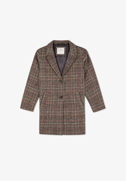 CHECK CLOTH COAT