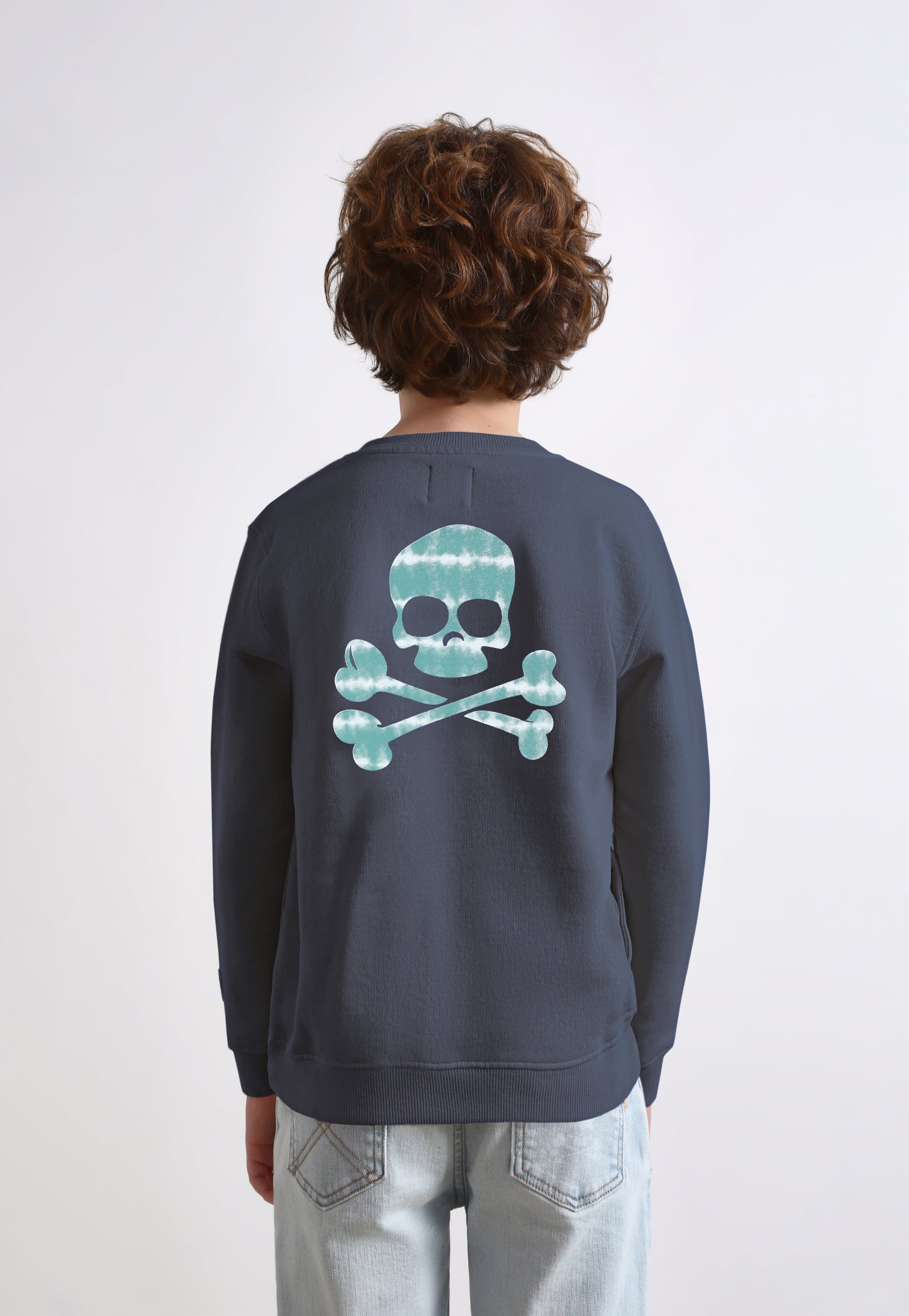 SKULL SWEATSHIRT WITH BUTTONS