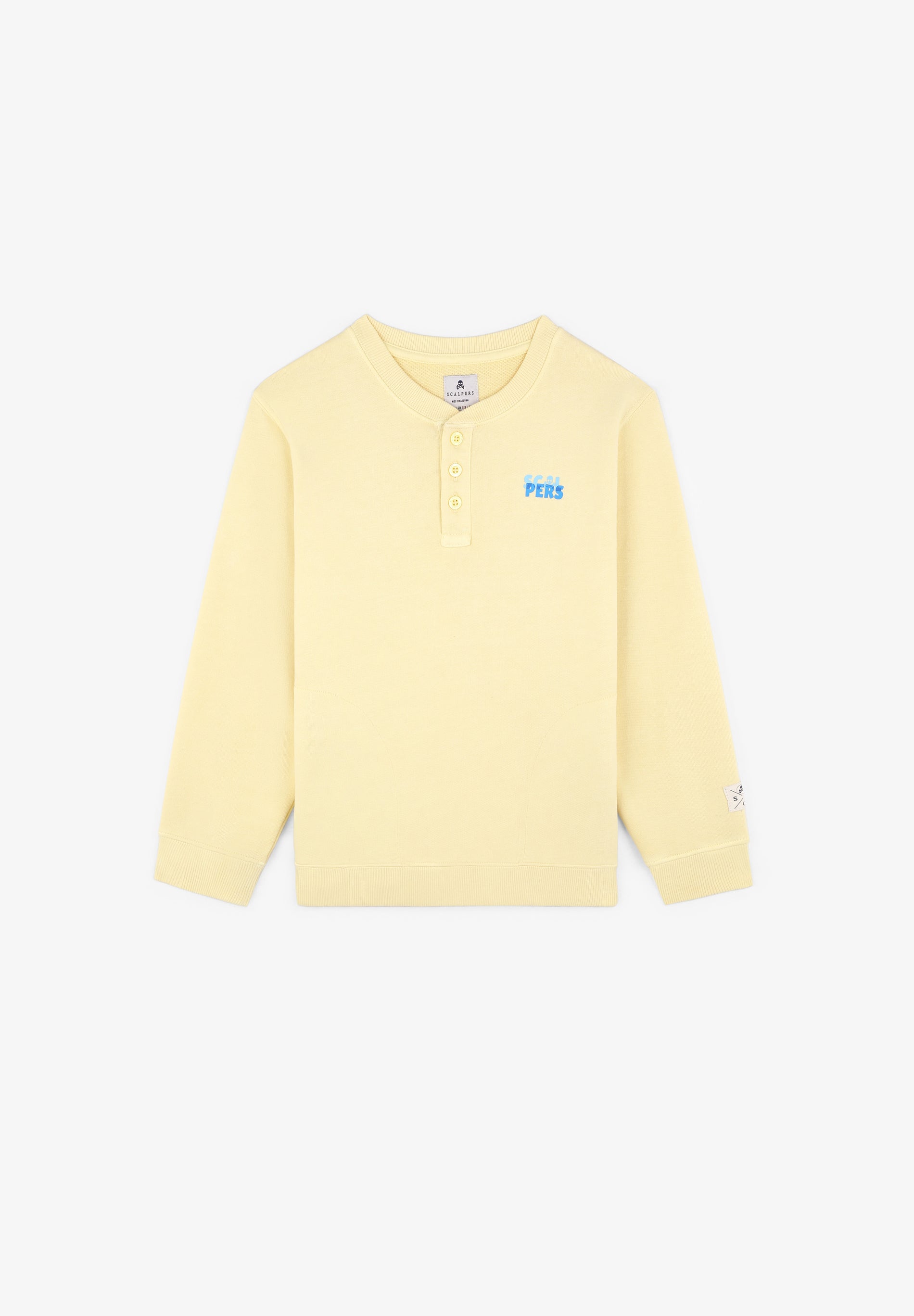 SKULL SWEATSHIRT WITH BUTTONS