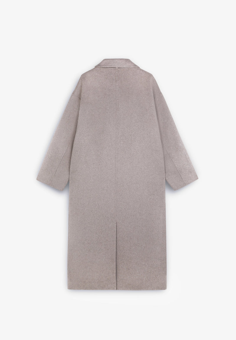 WOOL COAT WITH SCARF